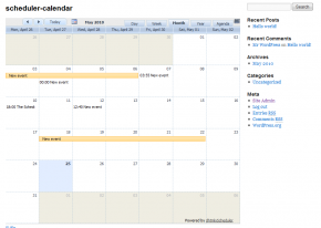 Events Calendar / Scheduler